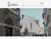 Tablet Screenshot of farmaciasantambrogio.com